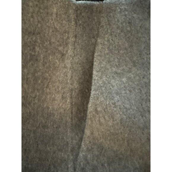 Theory Womens Short Skirt Size 2 Wool Cashmere Blend Gray Felted Pockets Zipper - Picture 5 of 6